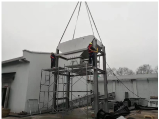 南京現(xiàn)場(chǎng) 皮帶機(jī)即將安裝完成！??！